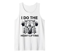 Christian Workout Jesús I Do The Heavy Lifting Inspirador Camiseta sin Mangas