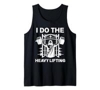 Christian Workout Jesús I Do The Heavy Lifting Inspirador Camiseta sin Mangas
