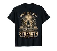 Christian Workout Not by My Strength But His Men's Gym Camiseta