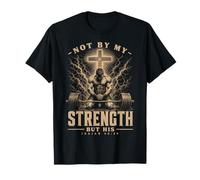 Christian Workout Not by My Strength But His Men's Gym Camiseta
