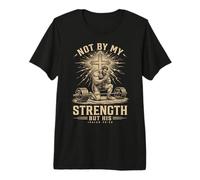 Christian Workout Not by My Strength But His Men's Gym Camiseta Premium