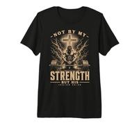 Christian Workout Not by My Strength But His Men's Gym Camiseta Premium