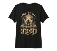 Christian Workout Not by My Strength But His Men's Gym Camiseta Premium