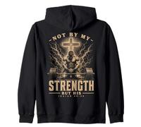 Christian Workout Not by My Strength But His Men's Gym Sudadera con Capucha