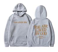 Christian You Are Loved By God - Sudaderas con capucha para mujer, diseño de Jesús, divertidas con capucha, con texto en inglés "Trust In The Lord Workou", de manga larga, para otoño, gótico, reza el