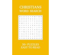 Christians Word Search Puzzle Book: Word Searches with Easy to Read Print about Christians | 6x9 inches, 110 pages | 50+ Puzzles ... Gift for Vacations, Holidays, and Free Times