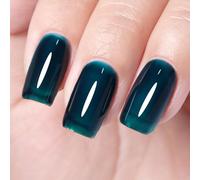 Christina Aegean - Esmalte de uñas de gel, 1 unidad de 15 ml, color verde azulado, esmalte de uñas de gel, esmalte de uñas de gel para arte de uñas, salón de manicura, lámpara de uñas, diseño de uñas