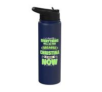 Christina Is Here Now Nombre personalizado Christina Stainless Steel Insulated Water Bottle