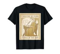 Christine de Pizan - Escritora Francesa Medieval Francia Historia Camiseta
