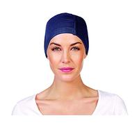 Christine Headwear Chandra Night Cap, Blue Melange Gorra de Noche, Color Azul, 55-60 Mujeres