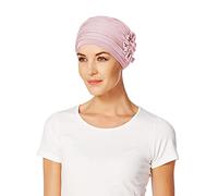 Christine Headwear Gorro Lotus con bambú Rosa Cuarzo para Mujeres en Tratamiento de quimioterapia