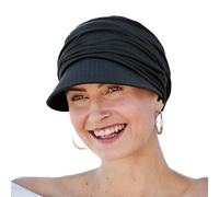 Christine Headwear HocSolana Sun Cap Black 1578-0211 | Gorra Solar de Bambú - Gorro Oncológico Mujer | Pañuelo para Quimioterapia | Talla Única