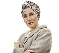 Christine Headwear Lotus Turban Patchwork Leo 1008-0792 Turbante de Bambú - Pañuelo Gorro Oncológico de Diseño para la Cabeza
