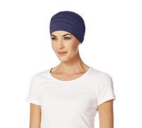 Christine Headwear Turbante de bambú para Yoga, Azul Oscuro, Talla única