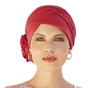 Christine Headwear Turbante Zuri de algodón Supima Extra Suave y Fresco (Rojo pintalabios)