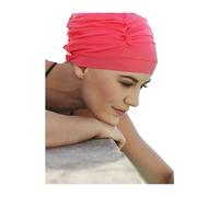 Christine Headwear Wave Swim Cap 1033-0330 Gorro de Baño Rojo - Gorro de Baño de Nylon y Licra Natación Piscina