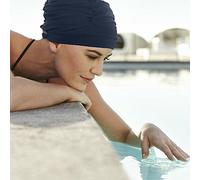 Christine Headwear Wave Swim Cap, Dark Blue Gorro de natación con Olas, One Size De Las Mujeres