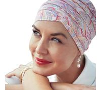 Christine Headwear Yoga Turban Energetic Flowers 2000-0912 | Turbante de Bambú - Gorro Oncológico Mujer | Pañuelo para Quimioterapia | Talla Única