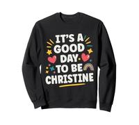 Christine Personalized Retro Girls Custom Christine Name Sudadera