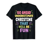 Christine Personalized Women's Gift Custom Christine Camiseta
