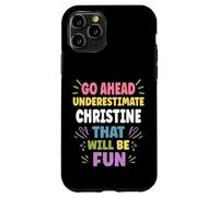 Christine Personalized Women's Gift Custom Christine Carcasa para iPhone 11 Pro