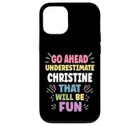 Christine Personalized Women's Gift Custom Christine Carcasa para iPhone 12/12 Pro