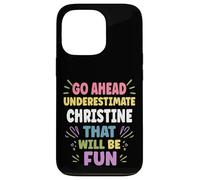 Christine Personalized Women's Gift Custom Christine Carcasa para iPhone 13 Pro