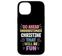 Christine Personalized Women's Gift Custom Christine Carcasa para iPhone 14