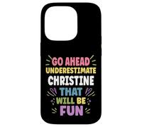 Christine Personalized Women's Gift Custom Christine Carcasa para iPhone 14 Pro