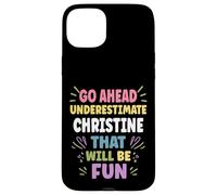 Christine Personalized Women's Gift Custom Christine Carcasa para iPhone 15 Plus
