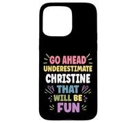 Christine Personalized Women's Gift Custom Christine Carcasa para iPhone 15 Pro MAX