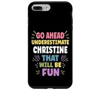 Christine Personalized Women's Gift Custom Christine Carcasa para iPhone 7 Plus/8 Plus