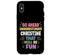 Christine Personalized Women's Gift Custom Christine Carcasa para iPhone X/XS
