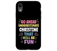 Christine Personalized Women's Gift Custom Christine Carcasa para iPhone XR