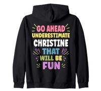 Christine Personalized Women's Gift Custom Christine Sudadera con Capucha