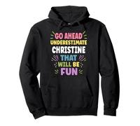 Christine Personalized Women's Gift Custom Christine Sudadera con Capucha