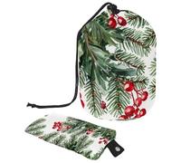 Christmas 1_20 - Bolsa de cosméticos con cordón, organizador multifuncional para maquillaje y artículos de tocador, Multicolor 20, 9.9x6.9in/25.2x17.6cm;6x3.5in/15.2x8.8cm
