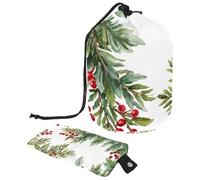 Christmas 1_20 - Bolsa de cosméticos con cordón, organizador multifuncional para maquillaje y artículos de tocador, Multicolor 10, 9.9x6.9in/25.2x17.6cm;6x3.5in/15.2x8.8cm