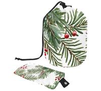 Christmas 1_90 - Bolsa de cosméticos con cordón, organizador multifuncional para maquillaje y artículos de tocador, Multicolor 02, 9.9x6.9in/25.2x17.6cm;6x3.5in/15.2x8.8cm