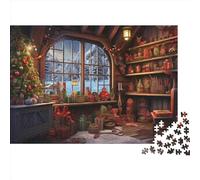 Christmas 1000 Piece Christmas Theme Puzzle De Madera - Juego Mental Envolvente & Decoración Hogar Relajante (12+ Años)