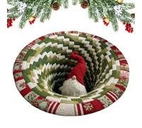 Christmas 3D Rug - Festive Holiday Floor Mat | Soft Non-Slip Carpet with Vibrant 3D Patterns, Living Room Bedroom Entryway Kitchen Bathroom Home Holiday Seasonal Winter Decor Family Party Accents