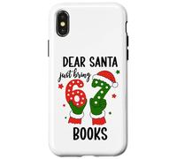 Christmas 6-7 Santa Says 67 Dear Santa Just Bring 6 7 Books Carcasa para iPhone X/XS