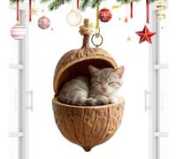 Christmas Acorn Animal Ornaments - Cute 2D Acrylic Acorn Party Supplies, Animal Christmas Pendants | Handcrafted For Winter Holiday Birthday Party Thanksgiving Vacation Home Office Room Dormitory