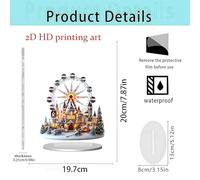 Christmas Acrylic Statue - 2d Winter Holiday Centerpiece, Christmas Acrylic Flat Decoration | Acrylics Figure Sign Christmass Decor For Living Room Bedroom Study Room Housewarming Birthday New Year