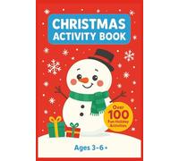 Christmas Activity Book: Holiday-Themed Activity Book with Christmas Puzzles and Creative Crafts, Christmas Gift for Kids Ages 4-8