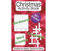 Christmas Activity Book: Over 60 Christmas Puzzles | Great Size for Travel | Perfect for as a Gift | Crossword | Wordsearch | Wordscramble