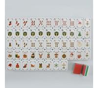 Christmas American Mahjong Set, 160 Acrylic Deep Engraved Majiang