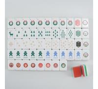 Christmas American Mahjong Set, 160 Acrylic Deep Engraved Majiang