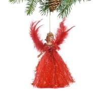 Christmas Angel Doll, Angel Tree Ornaments, Cute Pendant Holiday Decor for Front Door Ceiling Child Wedding Favors Garden Backyard