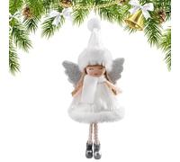 Christmas Angel Doll Pendant - Adorable Hat Tree Dangling Ornament | Charming plush angel hanging figurine with cute hat, perfect for Christmas tree decoration, holiday gift bags, and mantle